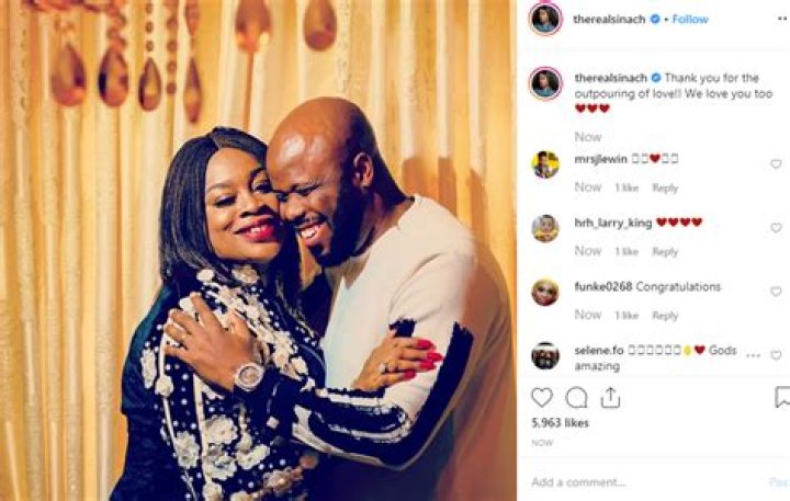 
I Love This Man – Gospel Singer, Sinach Says, Shares News Pictures With Husband On Instagram 